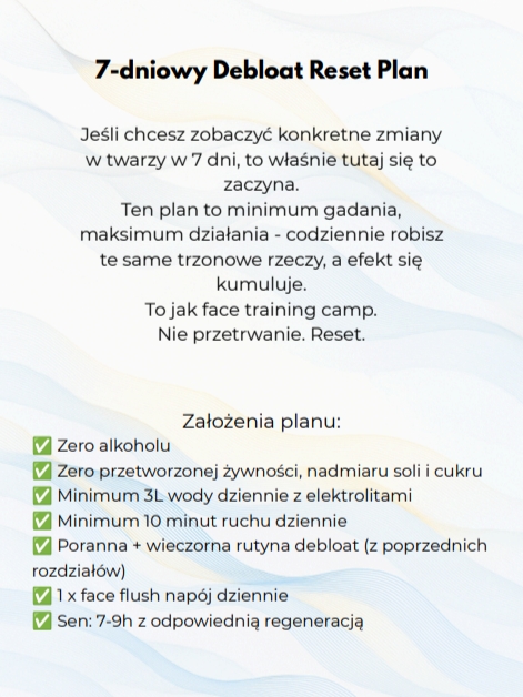 plan dnia z e-booka Debloat w Pigułce