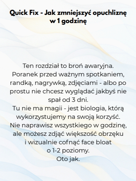 protokół Quick Fix z e-booka Debloat w Pigułce